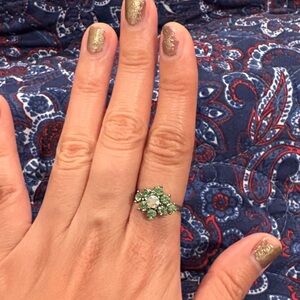 Elegant Green Gemstone Ring